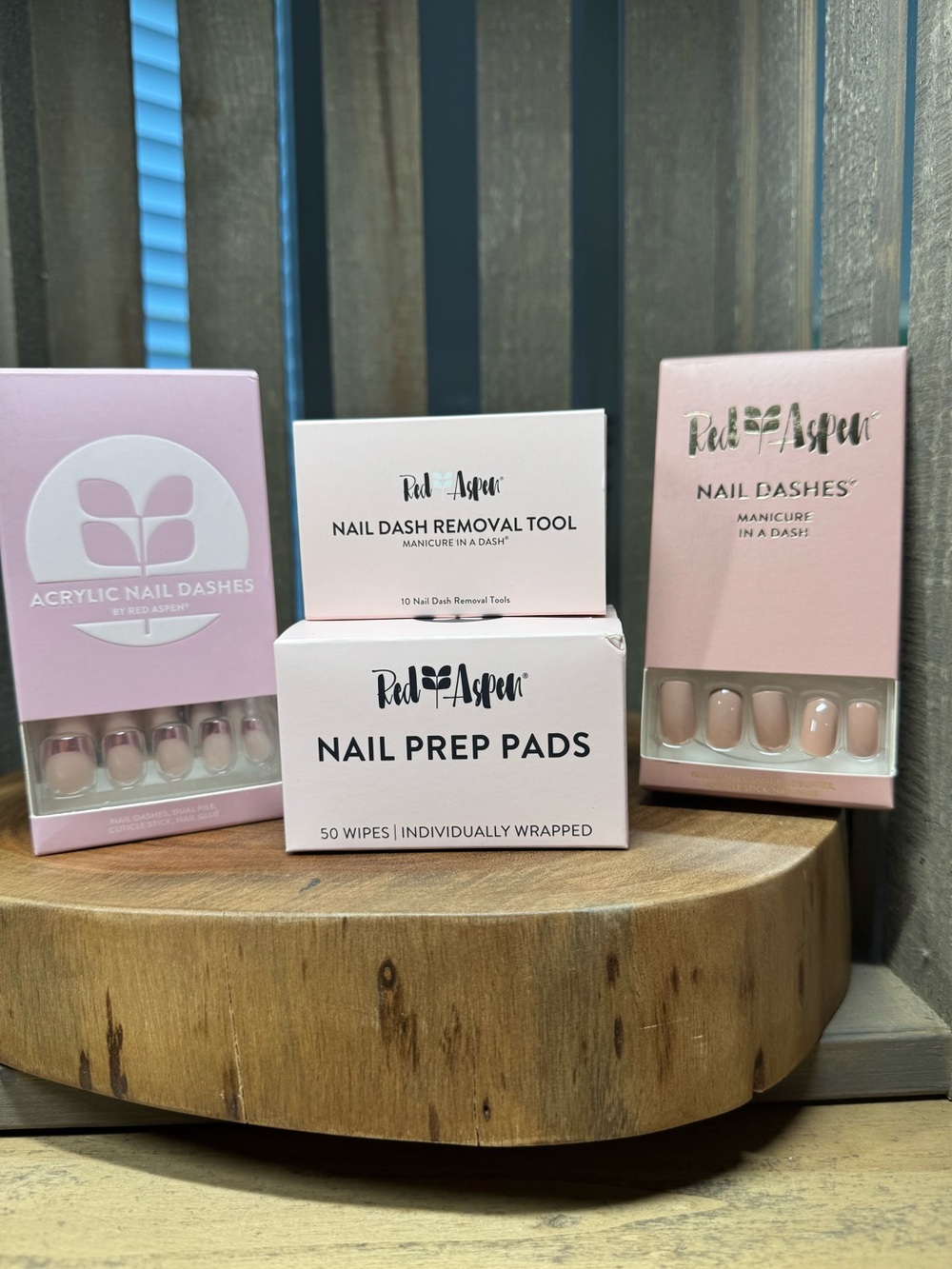 💅Red Aspen Glue on Nails (2 sets) and Supplies Bundle